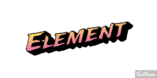 Element Text effect