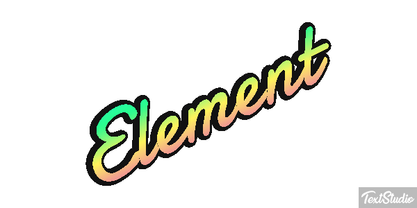 Element Text effect