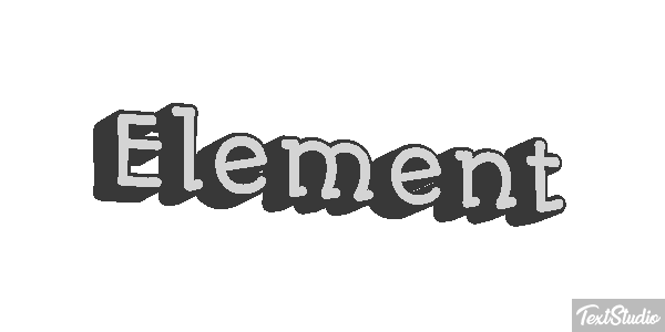 Element Text effect