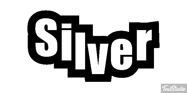 Silver Text effect