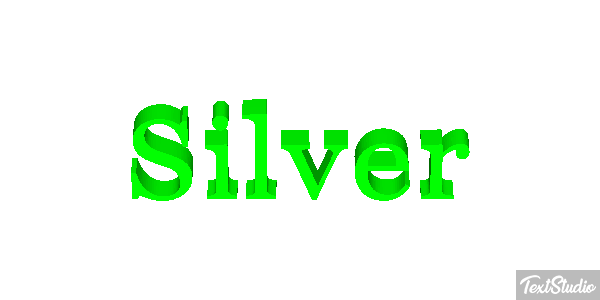 Silver Text effect