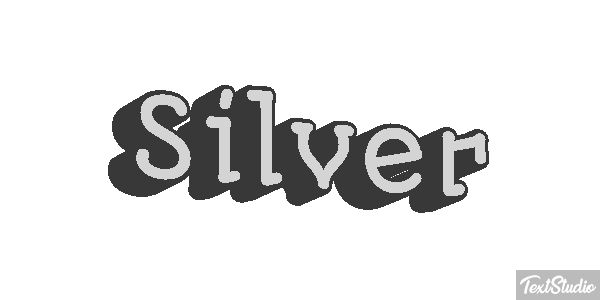 Silver Text effect