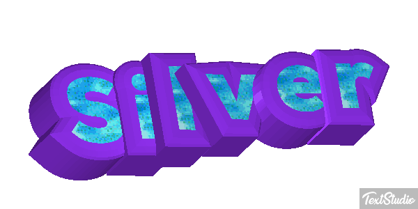 Silver Text effect