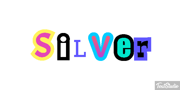 Silver Text effect