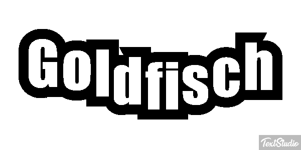 Goldfisch Effet de texte