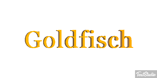 Goldfisch Effet de texte