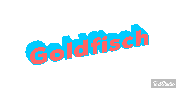 Goldfisch Effet de texte