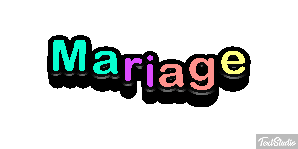 Mariage Effetto testo