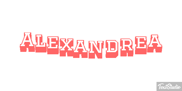 Alexandrea Text effect