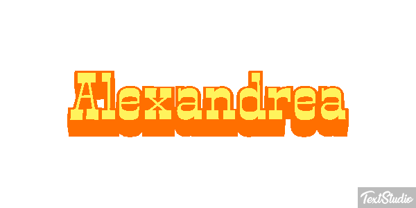 Alexandrea Text effect