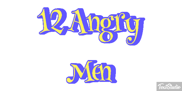 12 Angry Men テキスト効果