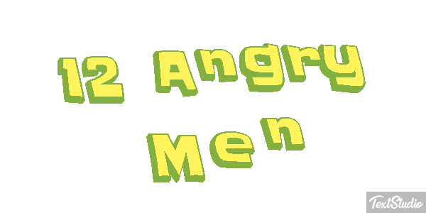 12 Angry Men テキスト効果