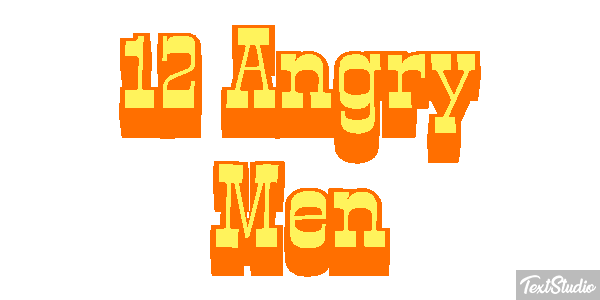 12 Angry Men テキスト効果