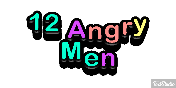 12 Angry Men テキスト効果