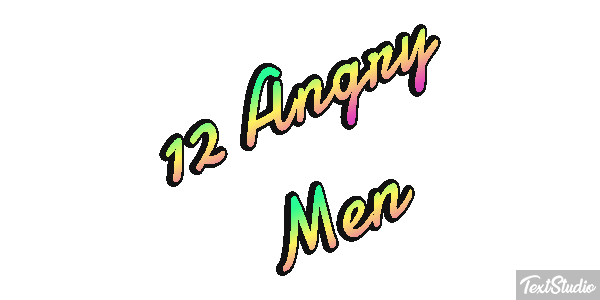 12 Angry Men テキスト効果