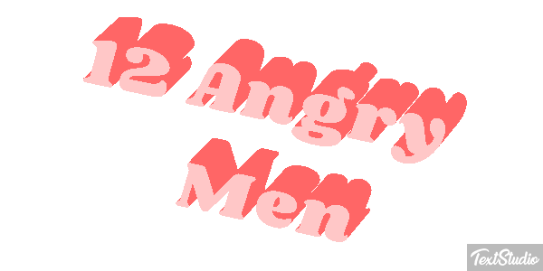 12 Angry Men テキスト効果