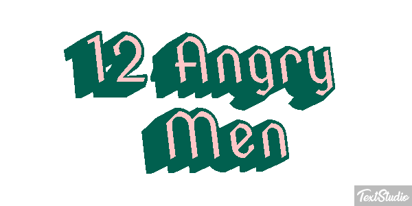 12 Angry Men テキスト効果