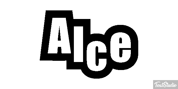 Alce Effetto testo