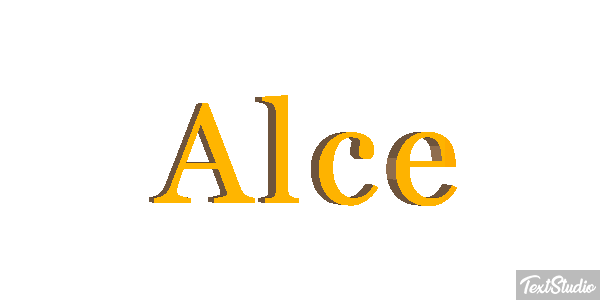 Alce Effetto testo