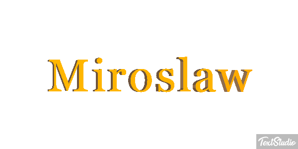 Mirosław テキスト効果