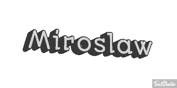Mirosław テキスト効果