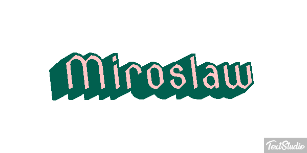 Mirosław テキスト効果