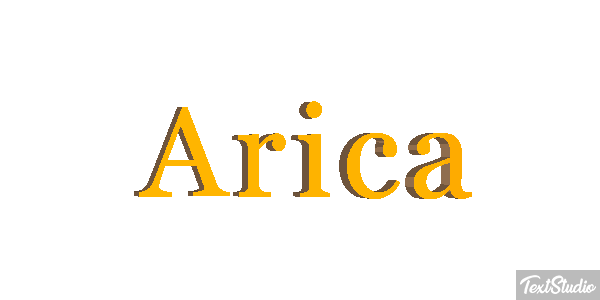 Arica Efekt tekstowy