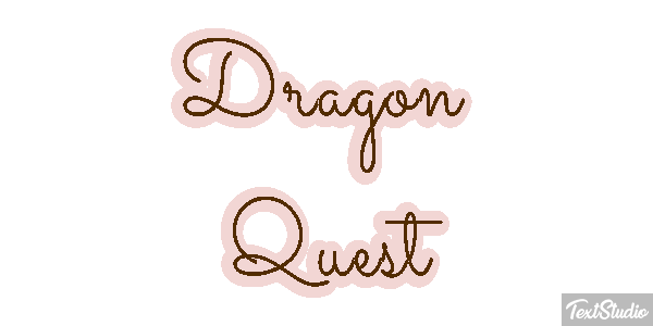 Dragon Quest Effetto testo