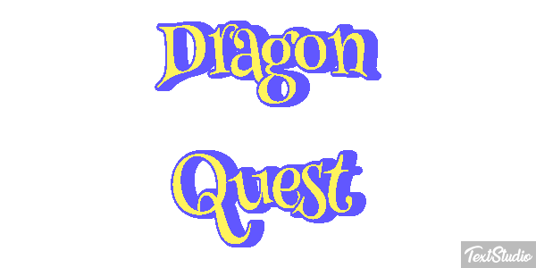 Dragon Quest Effetto testo