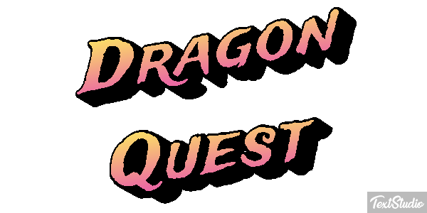 Dragon Quest Effetto testo