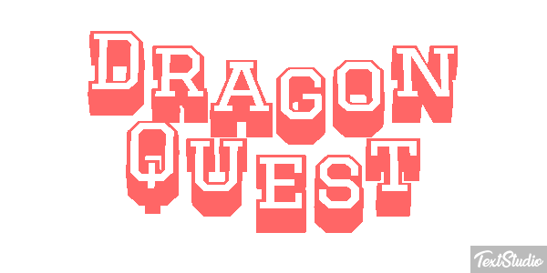 Dragon Quest Effetto testo