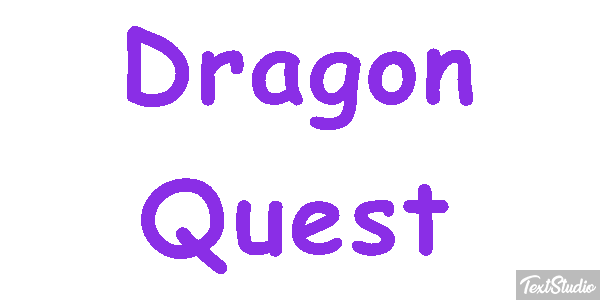 Dragon Quest Effetto testo