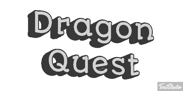 Dragon Quest Effetto testo