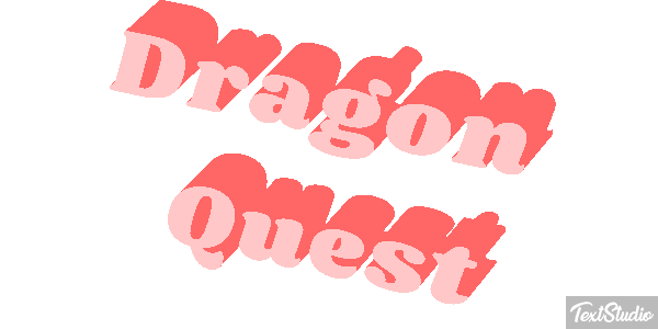 Dragon Quest Effetto testo