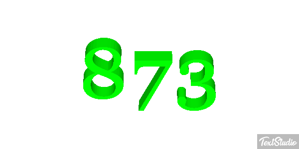 873 Metin efekti