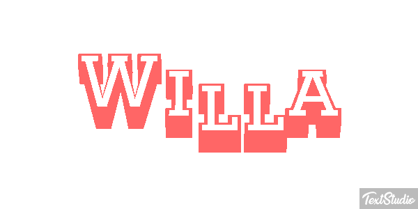 Willa Text effect