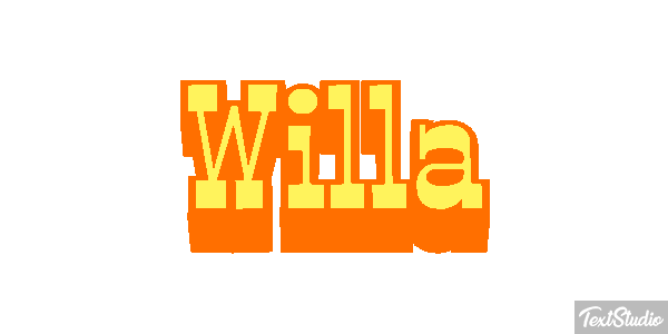 Willa Text effect