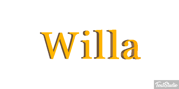 Willa Text effect
