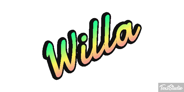 Willa Text effect