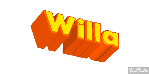 Willa Text effect