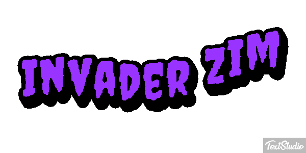 Invader Zim テキスト効果