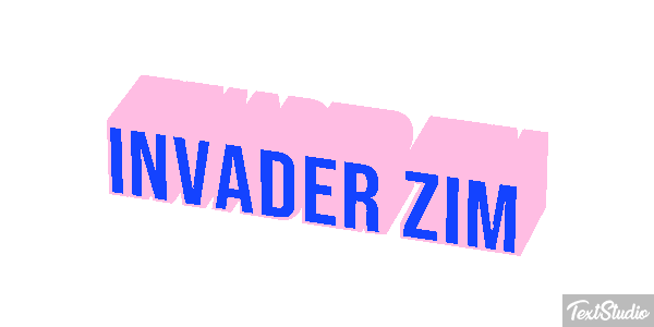 Invader Zim テキスト効果