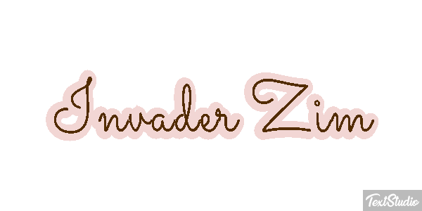 Invader Zim テキスト効果