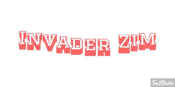 Invader Zim テキスト効果