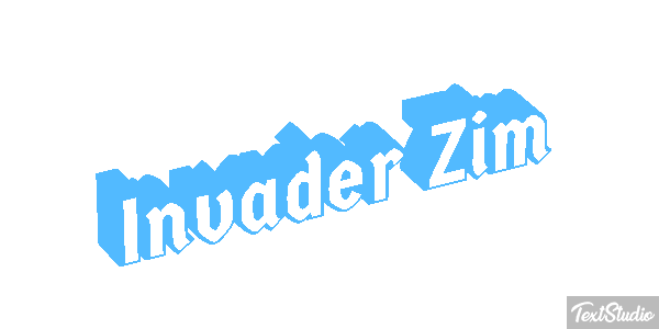 Invader Zim テキスト効果