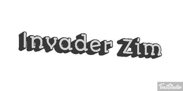 Invader Zim テキスト効果