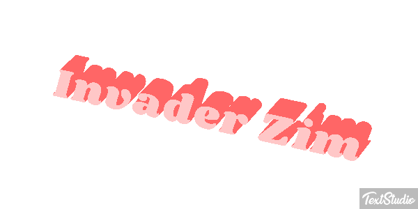 Invader Zim テキスト効果