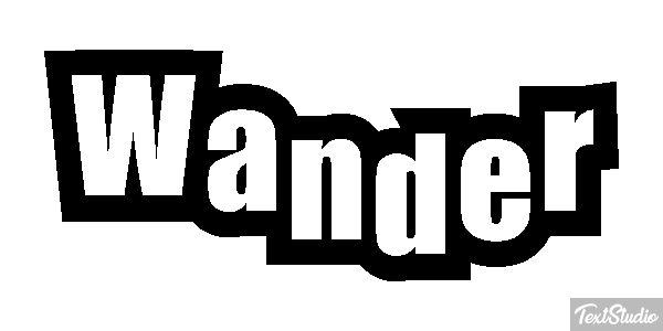 Wander Efecto de texto