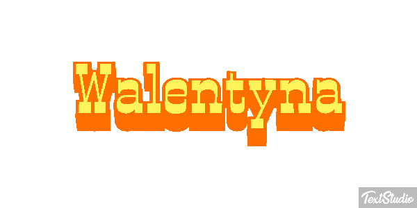 Walentyna Effetto testo