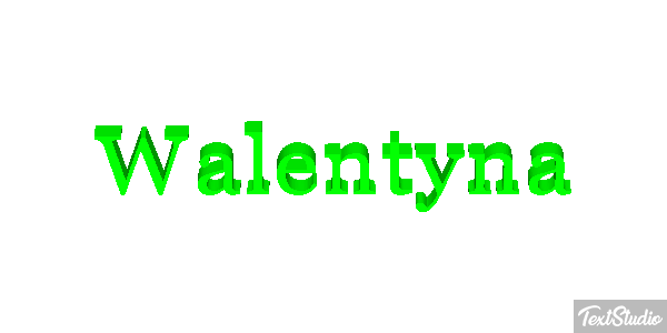 Walentyna Effetto testo